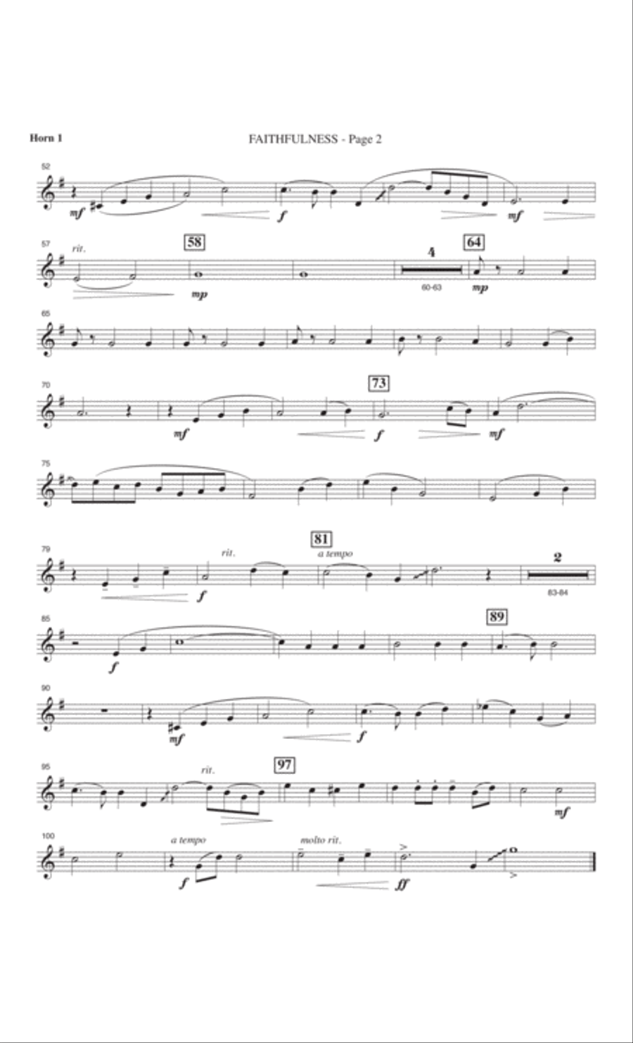 Faithfulness Faithfulness 4-Part scores gallery preview page 35