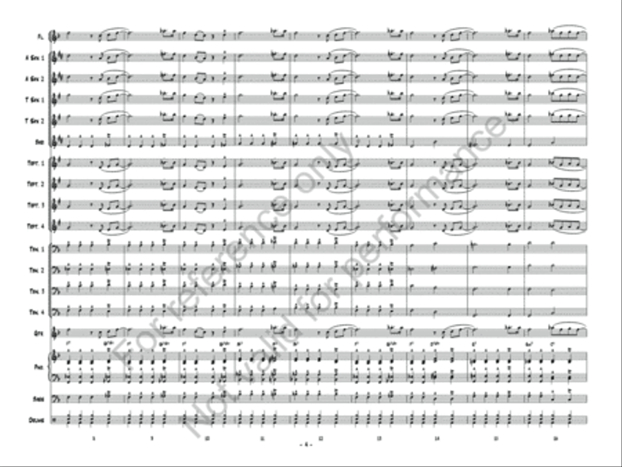 Blues March Jazz Ensemble scores gallery preview page 5