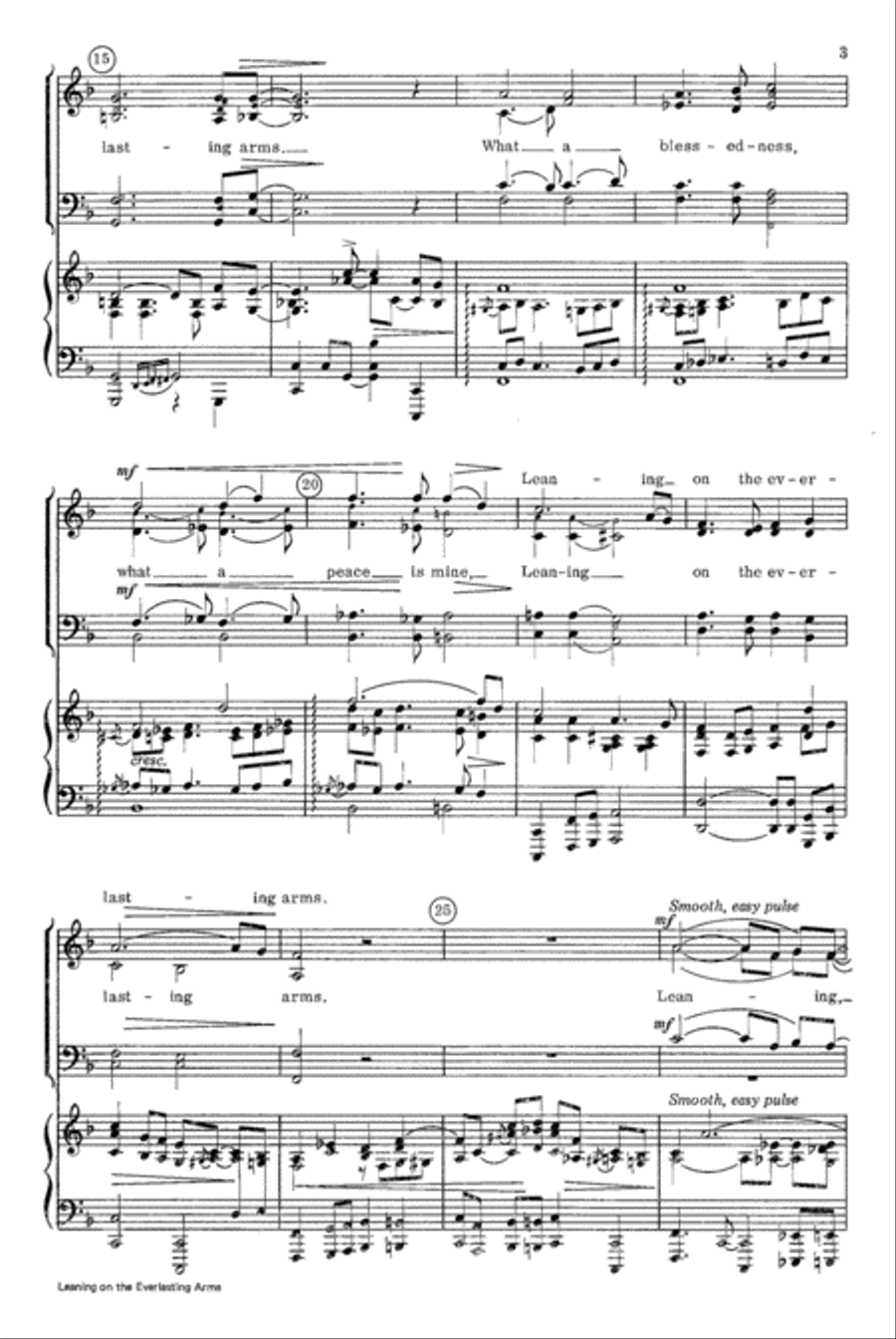 Leaning on the Everlasting Arms 4-Part scores gallery preview page 3