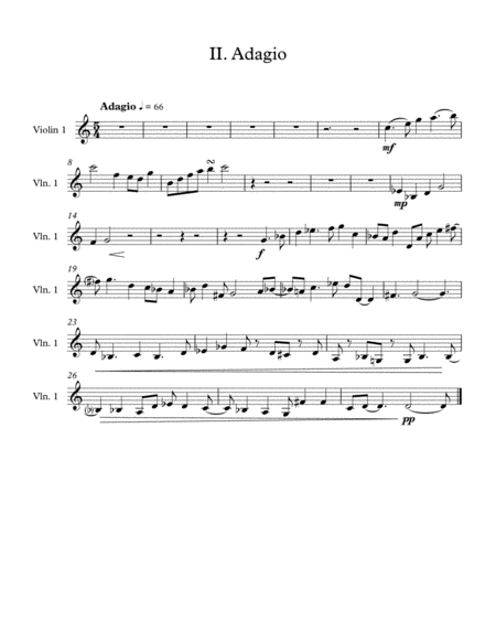 String Quartet in C Major Violin 1