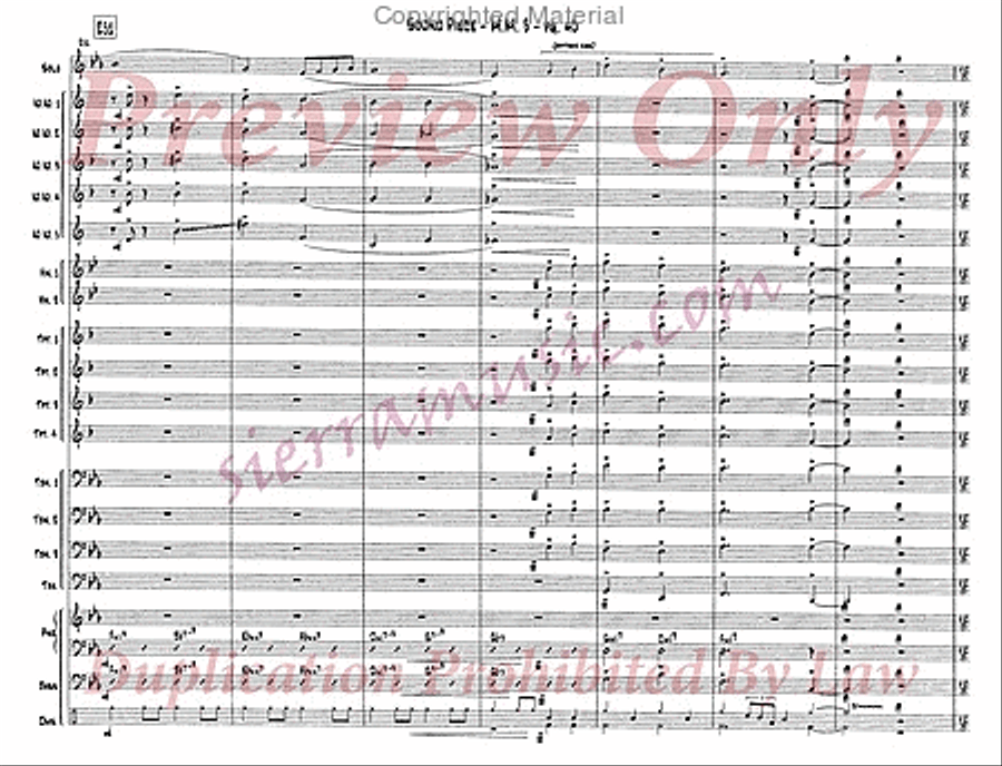 Sound Piece For Jazz Orchestra Big Band scores gallery preview page 41