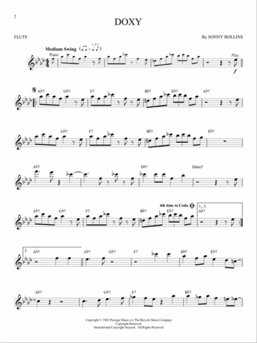 Jazz Classics Jazz Classics Flute Solo scores gallery preview page 3