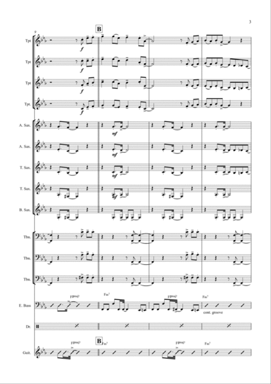 Heavy Trucks Jazz Ensemble scores gallery preview page 3