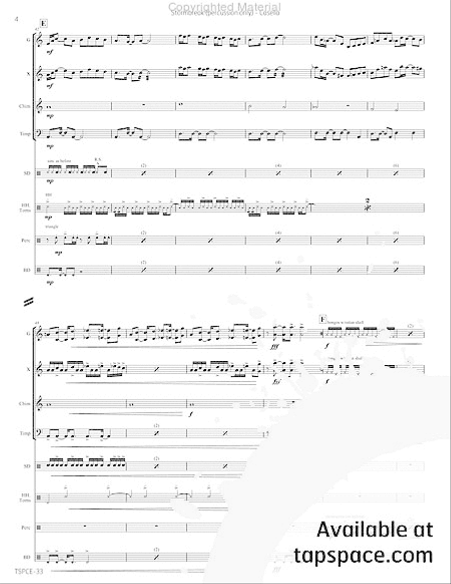Stormbreak Percussion Ensemble scores gallery preview page 25