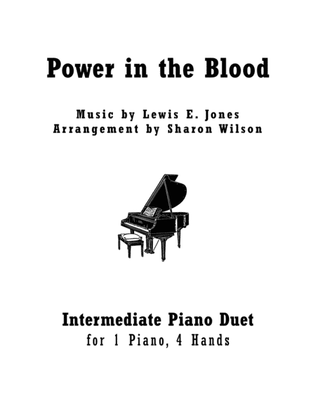 Book cover for Power in the Blood (Intermediate Piano Duet - 1 Piano, 4 Hands)