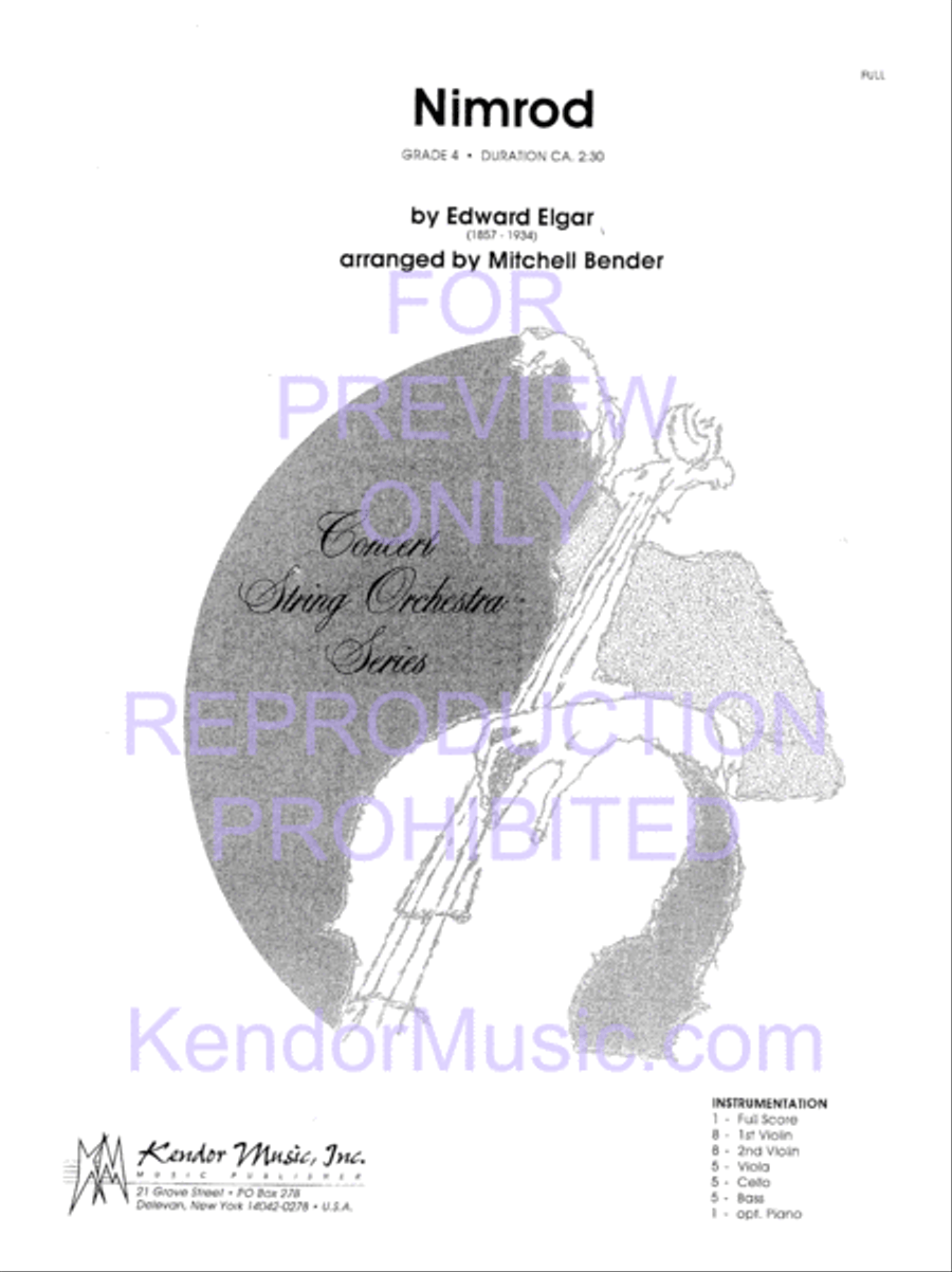 Nimrod Nimrod String Orchestra scores gallery preview page 2