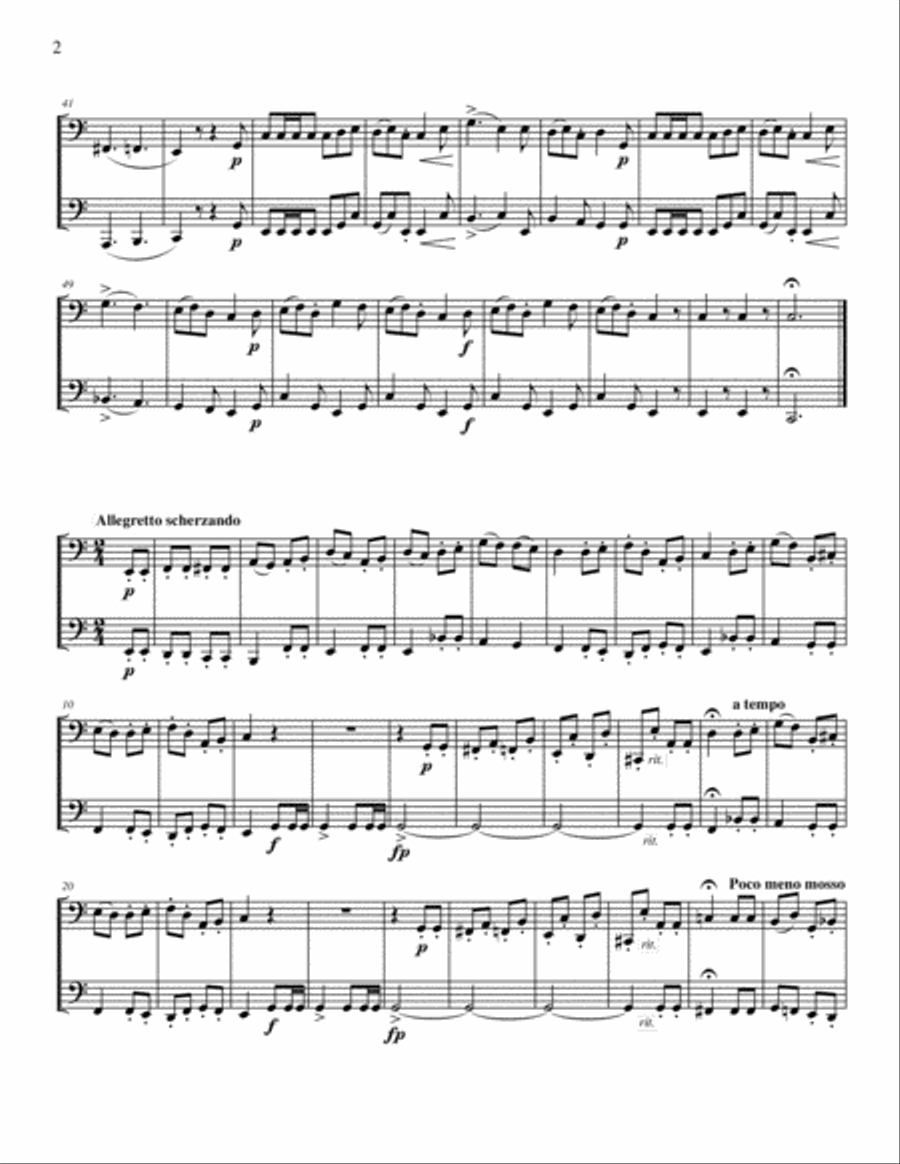 Russian Duets (for low brass) Brass Duet scores gallery preview page 3