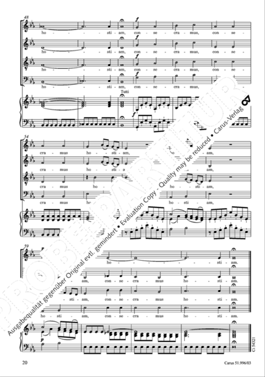 Responsoria de venerabili Sacramento 4-Part scores gallery preview page 21