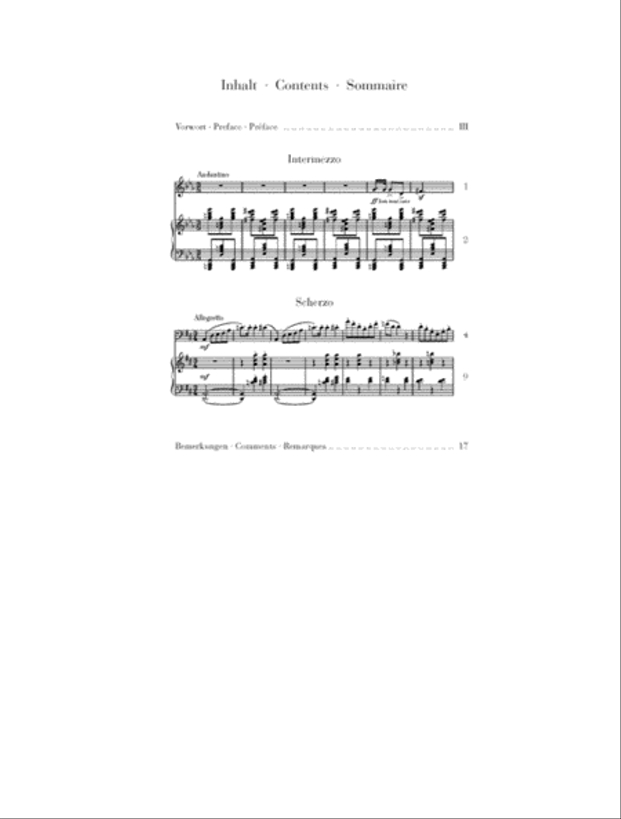 Intermezzo and Scherzo Piano Accompaniment scores gallery preview page 2