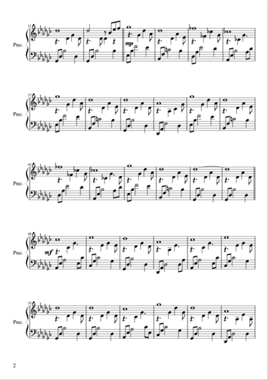 May - Speed (from Seasons in Flight) Piano Solo scores gallery preview page 2