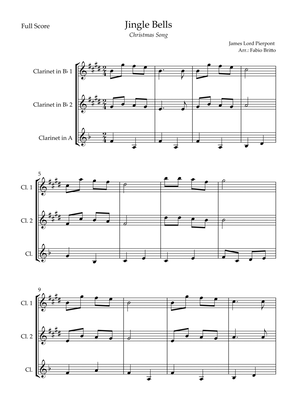 Jingle Bells (Christmas Song) for Clarinet Trio