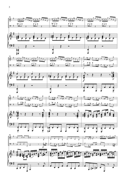 J.S.Bach from Brandenburg Concerto No.3 1st mvt, BWV1048