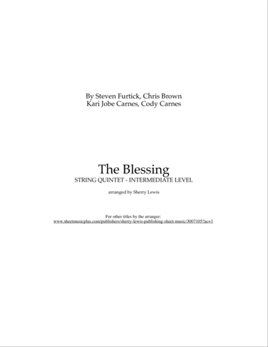 The Blessing String Quintet scores gallery preview page 2