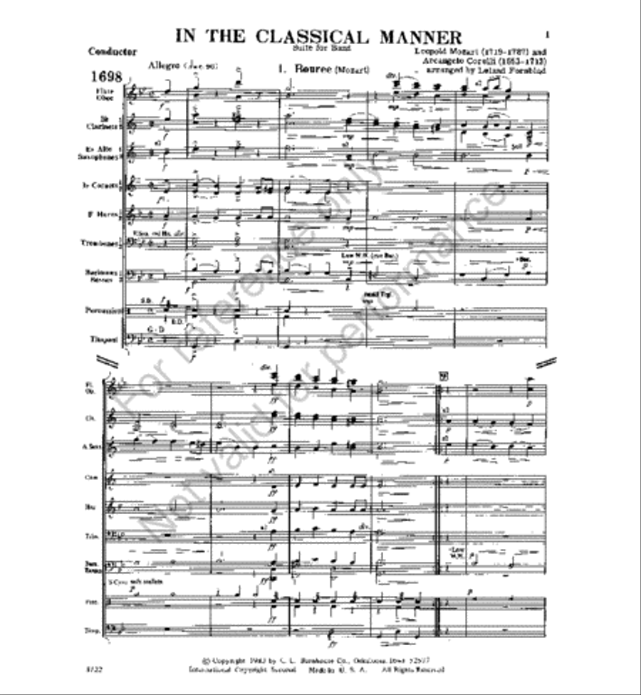 In The Classical Manner Concert Band scores gallery preview page 2