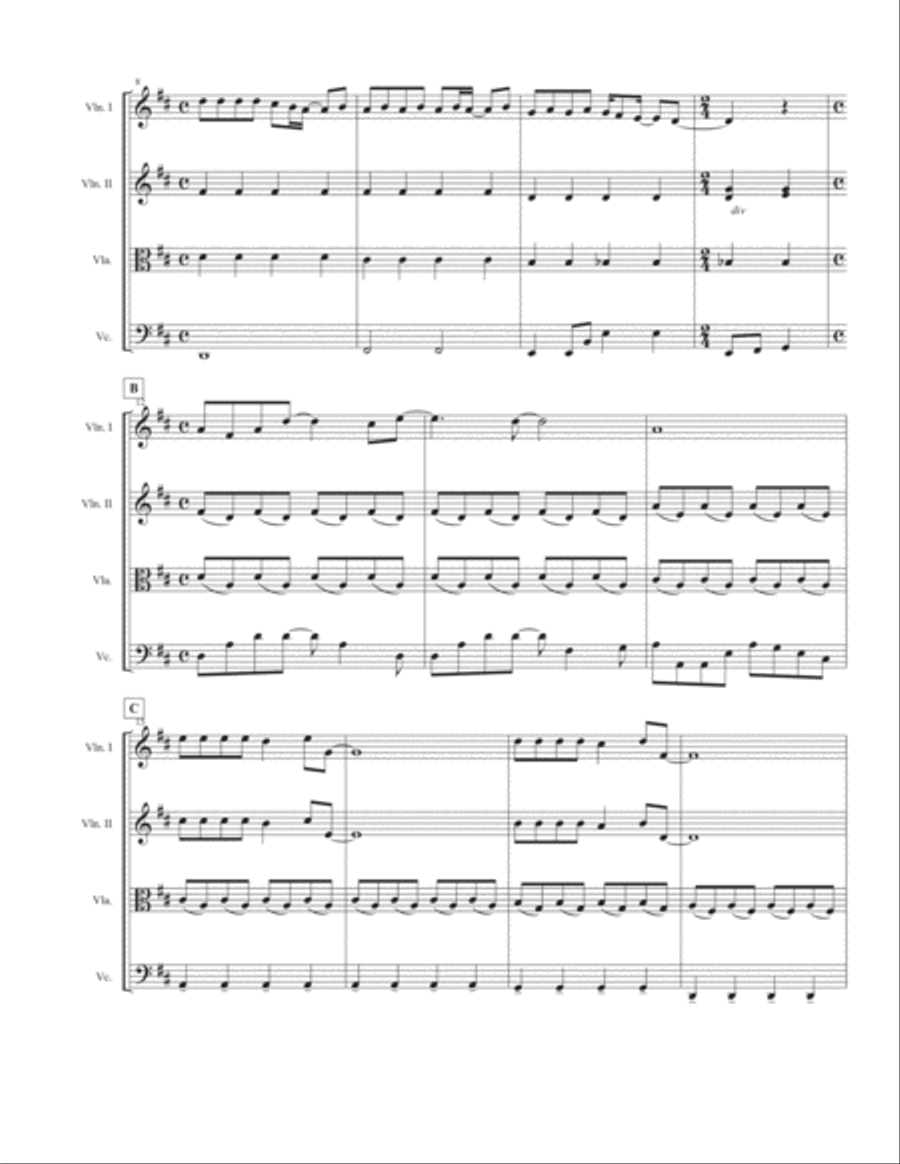 Across The Universe String Quartet scores gallery preview page 2