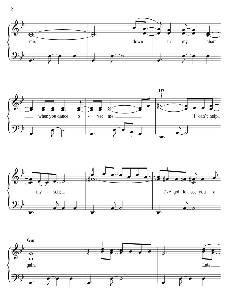 I've Got To See You Again Easy Piano scores gallery preview page 2