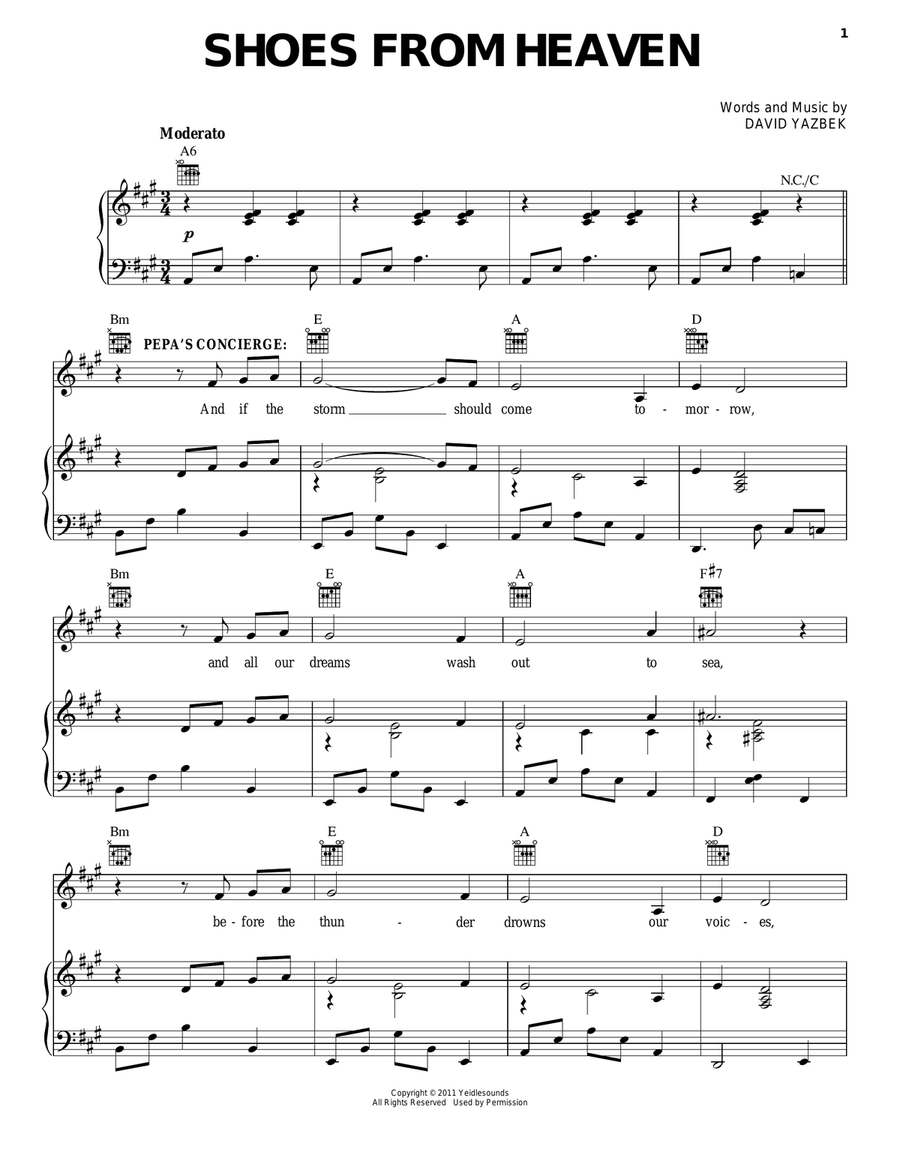 Shoes From Heaven (from Women On The Verge Of A Nervous Breakdown) Acoustic Guitar scores gallery preview page 1