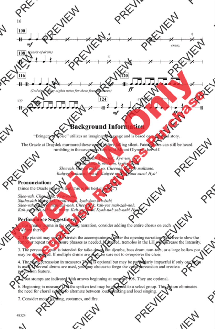 Bringers of Noise Men's Choir scores gallery preview page 16