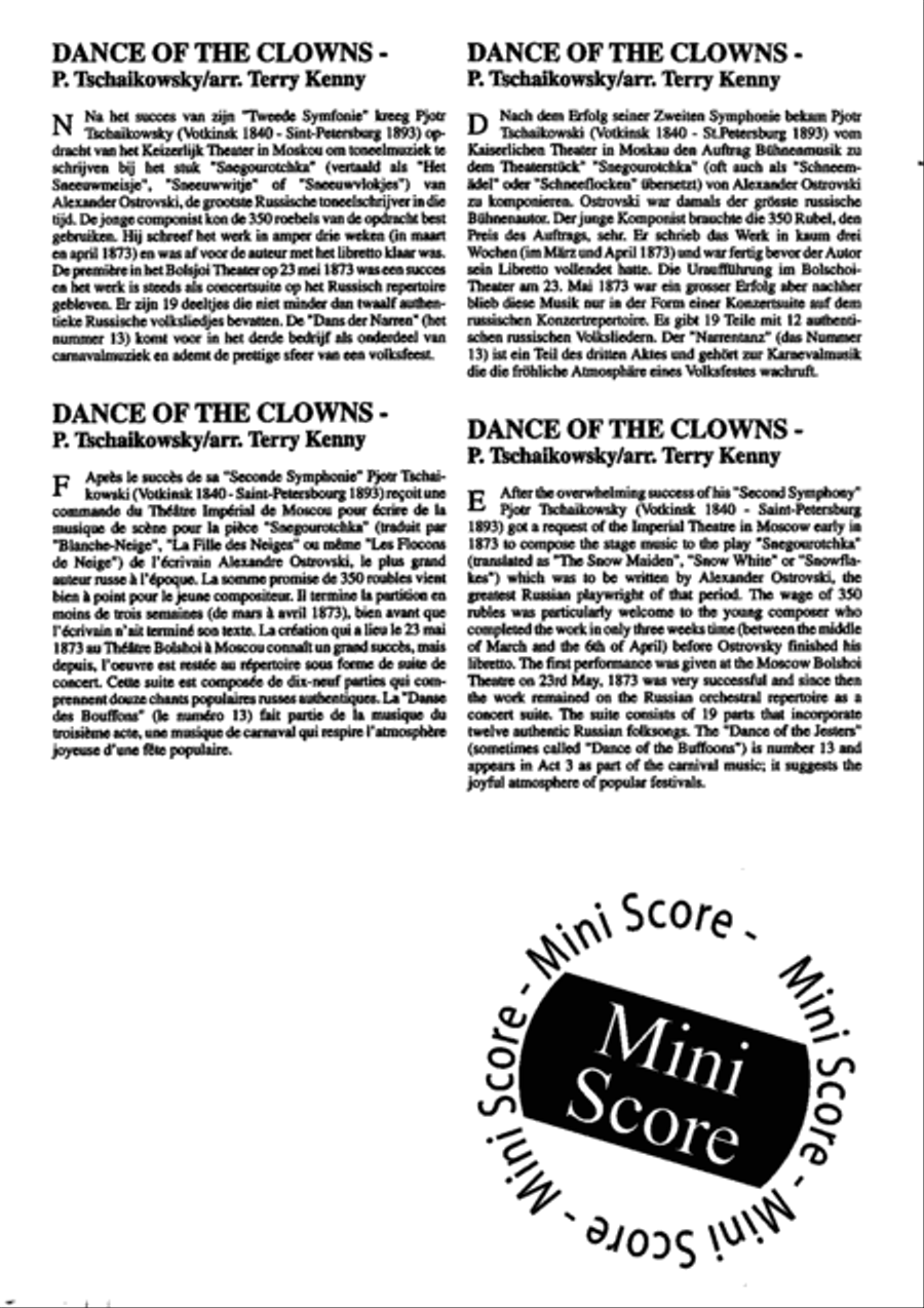 Dance of the Clowns Concert Band scores gallery preview page 42