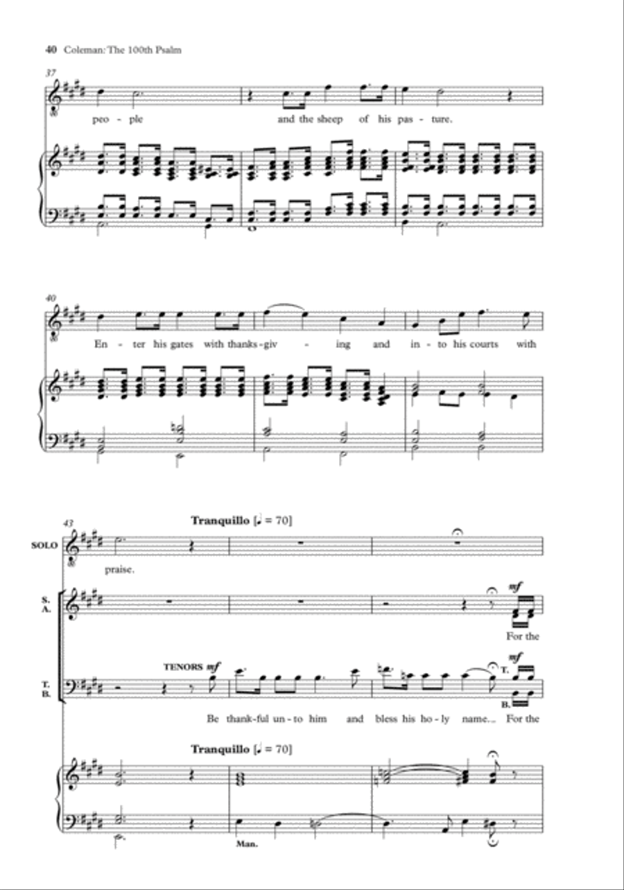 The Oxford Book of Choral Music by Black Composers 4-Part scores gallery preview page 9