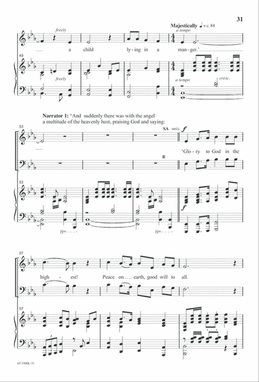 Love's Pure Light 3-Part scores gallery preview page 33