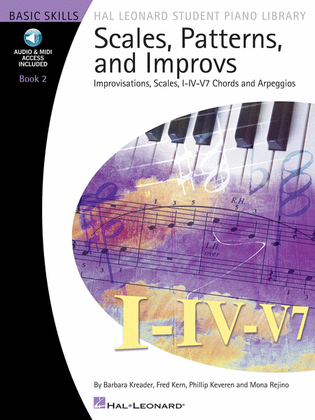 Book cover for Scales, Patterns and Improvs – Book 2