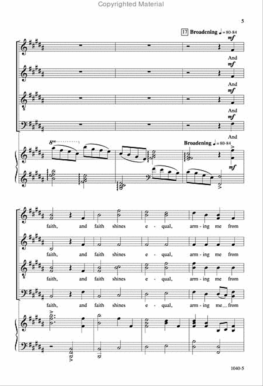 I See the Heaven's Glories Shine - SATB Octavo 4-Part scores gallery preview page 4