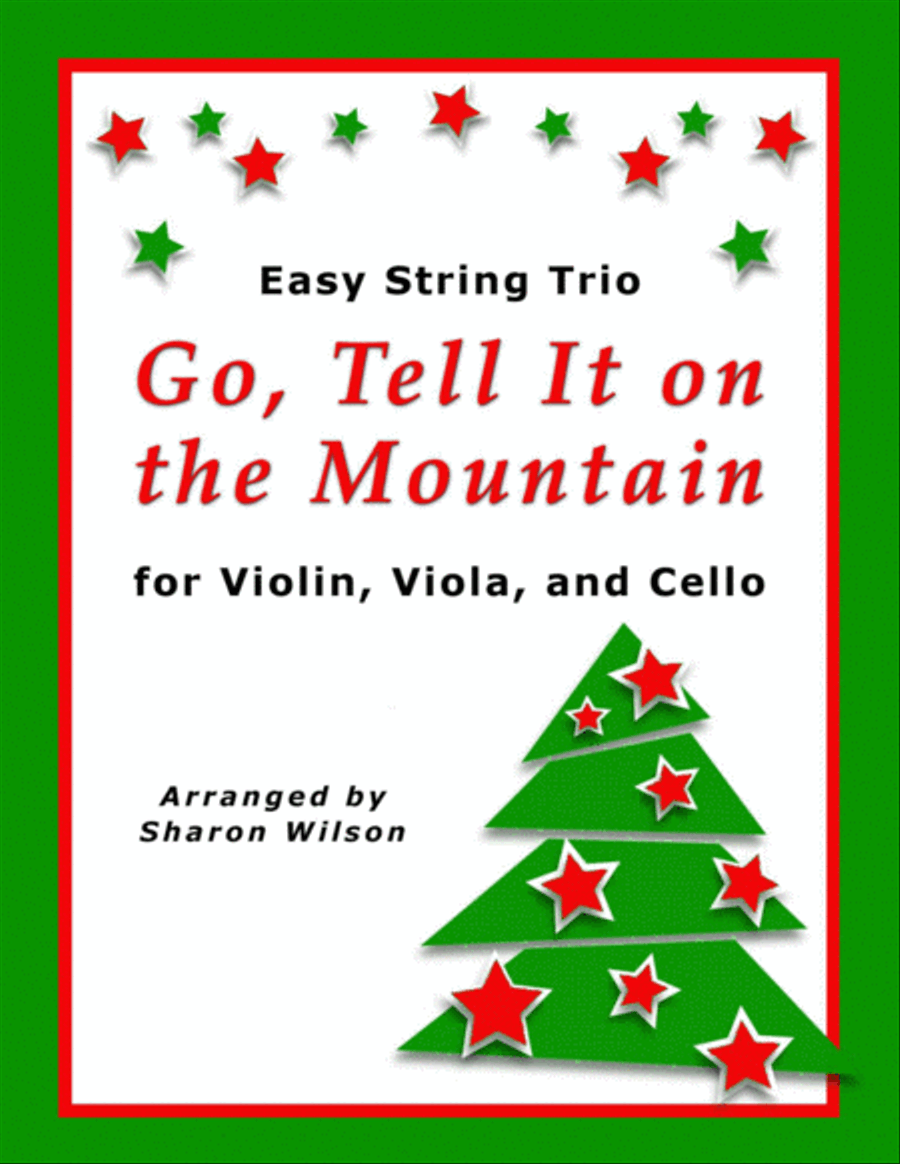 Go, Tell It on the Mountain (for String Trio – Violin, Viola, and Cello) String Trio scores gallery preview page 1