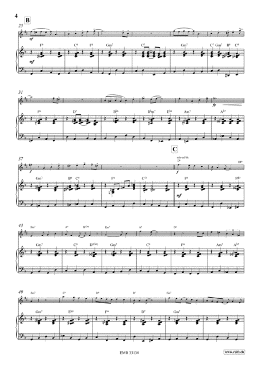 Four Golden Bells Alto Saxophone scores gallery preview page 5