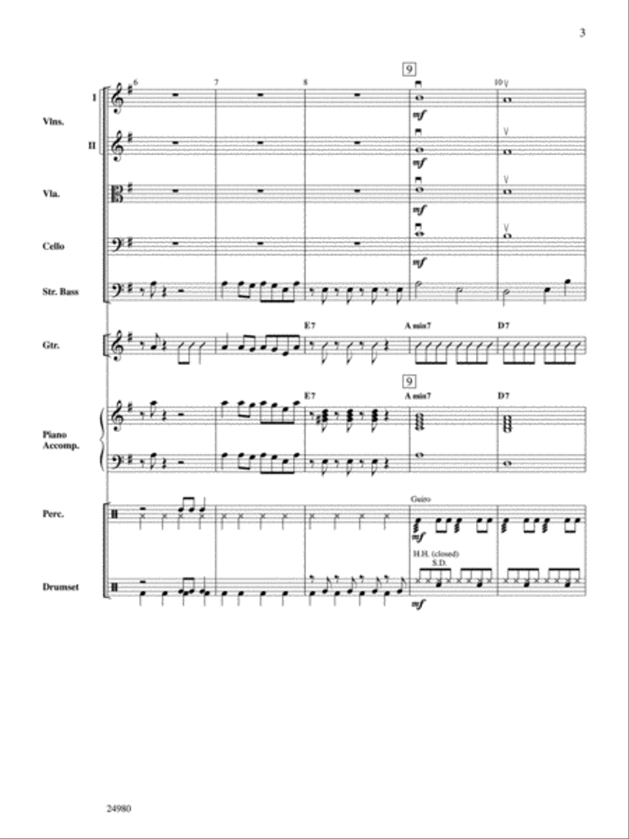 Puerto de Libertad (Port of Freedom) String Orchestra scores gallery preview page 3