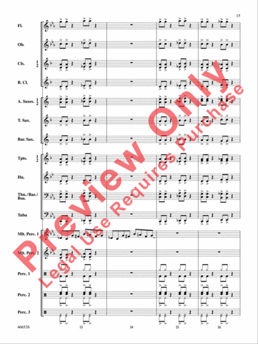 Flash! Concert Band scores gallery preview page 16