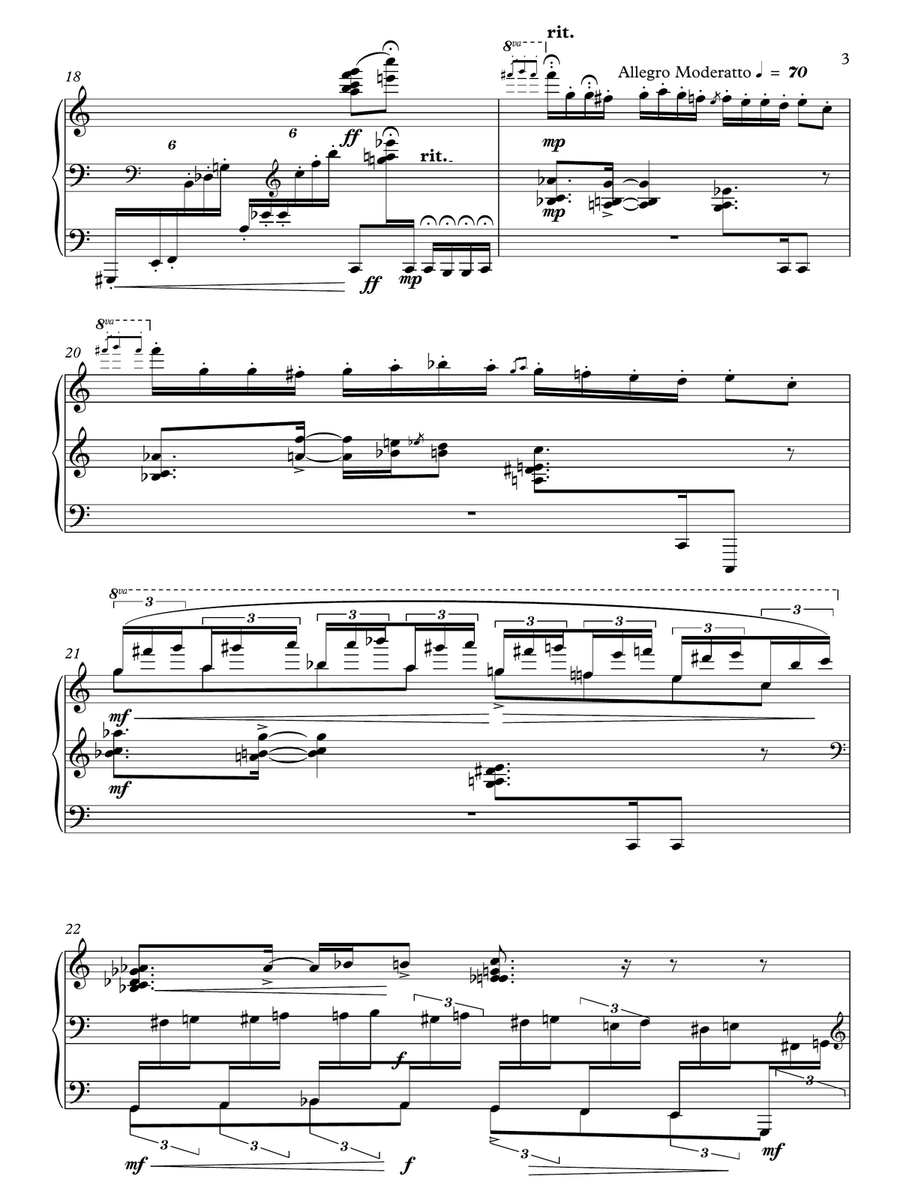 Valle Rhapsodi e Napolonit Piano Solo scores gallery preview page 3