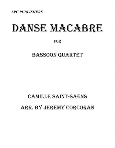Danse Macabre for Bassoon Quartet image number null