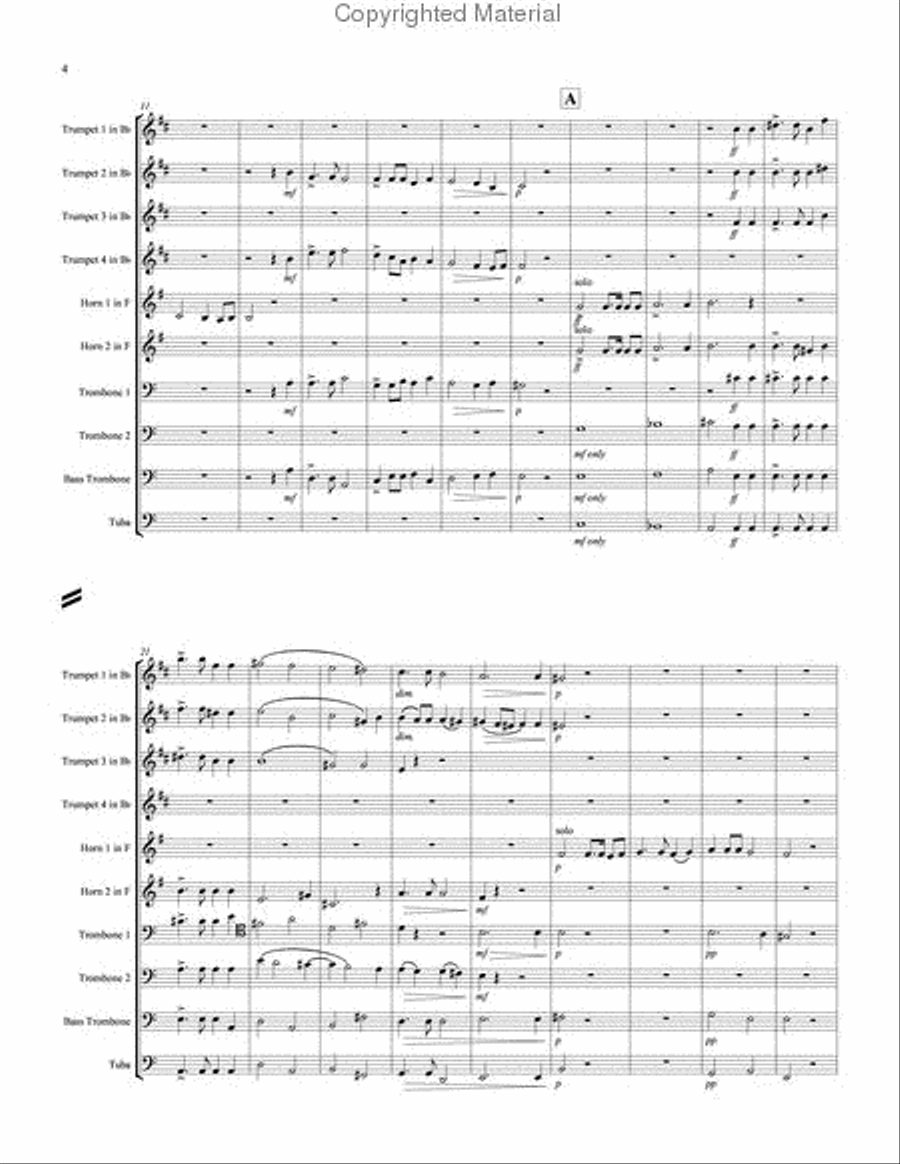 Ave Maria & Antiphon Brass Ensemble scores gallery preview page 4