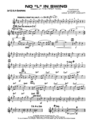 Book cover for No "L" in Swing: E-flat Alto Saxophone