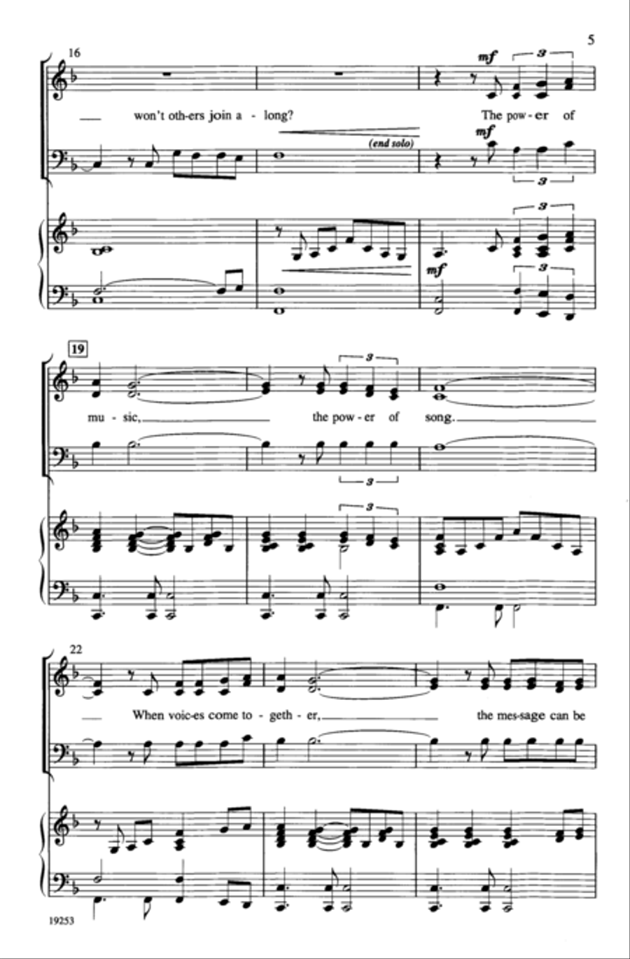 Just a Single Voice 3-Part scores gallery preview page 4