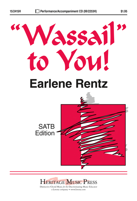 Wassail  to You!	SATB choir, piano	octavo	Secular Christmas	1 to 2 weeks	1.95	Heritage Music Press	NULL	Product	Composed by Earlene Rentz. For SATB choir, piano. Secular Christmas. Octavo. Published by Heritage Music Press  
3.27	http://www.sheetmus
