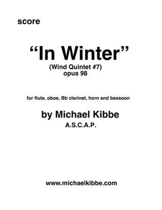 In Winter (WQ#7) opus 98