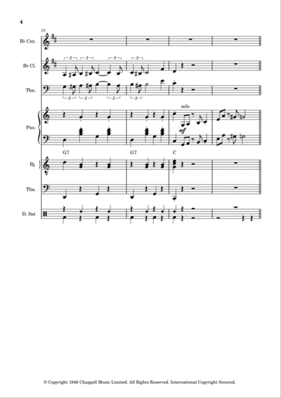 The Third Man (the Harry Lime Theme) Jazz Ensemble scores gallery preview page 4