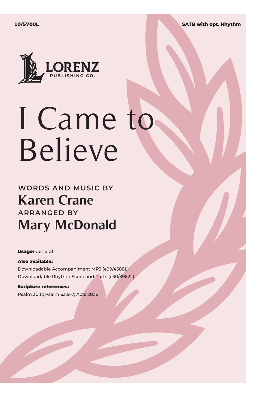 I Came to Believe