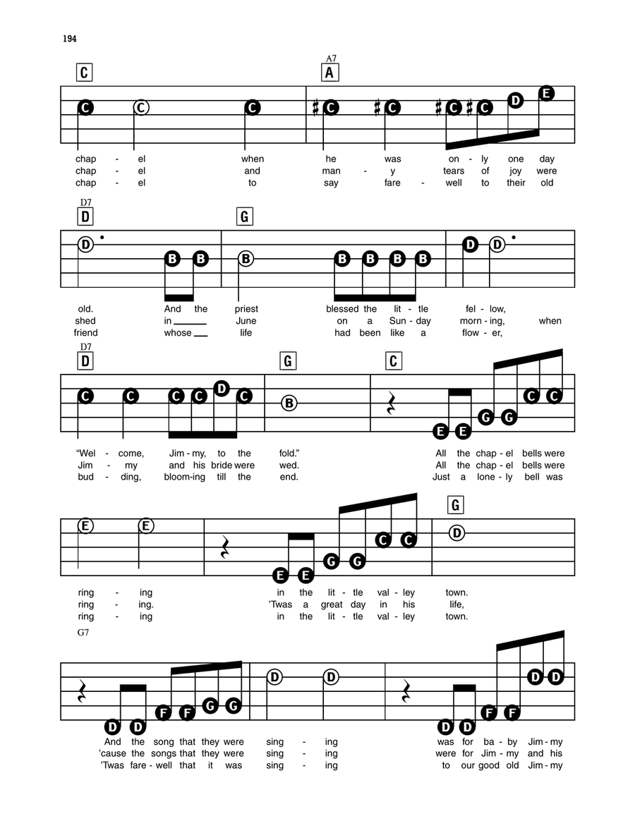 The Three Bells Electronic Keyboard scores gallery preview page 2