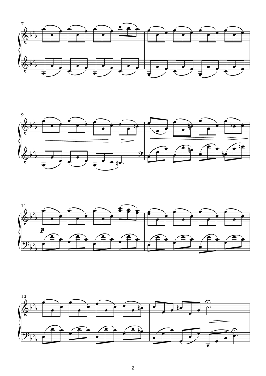 Eva's Quest Piano Solo scores gallery preview page 2