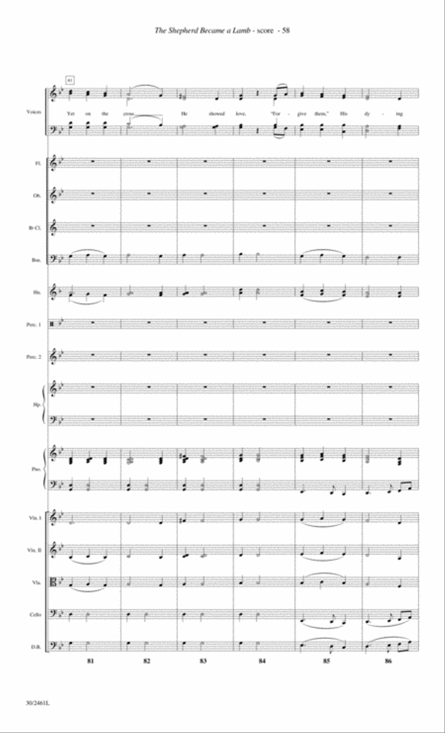 Journey to the Cross - Orchestral Score and Parts Choir scores gallery preview page 60