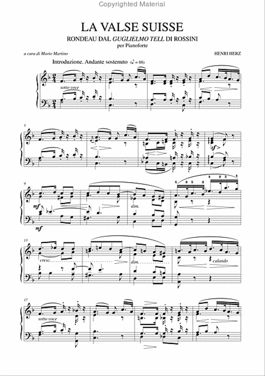 La Valse Suisse. Rondeau from Rossini’s 