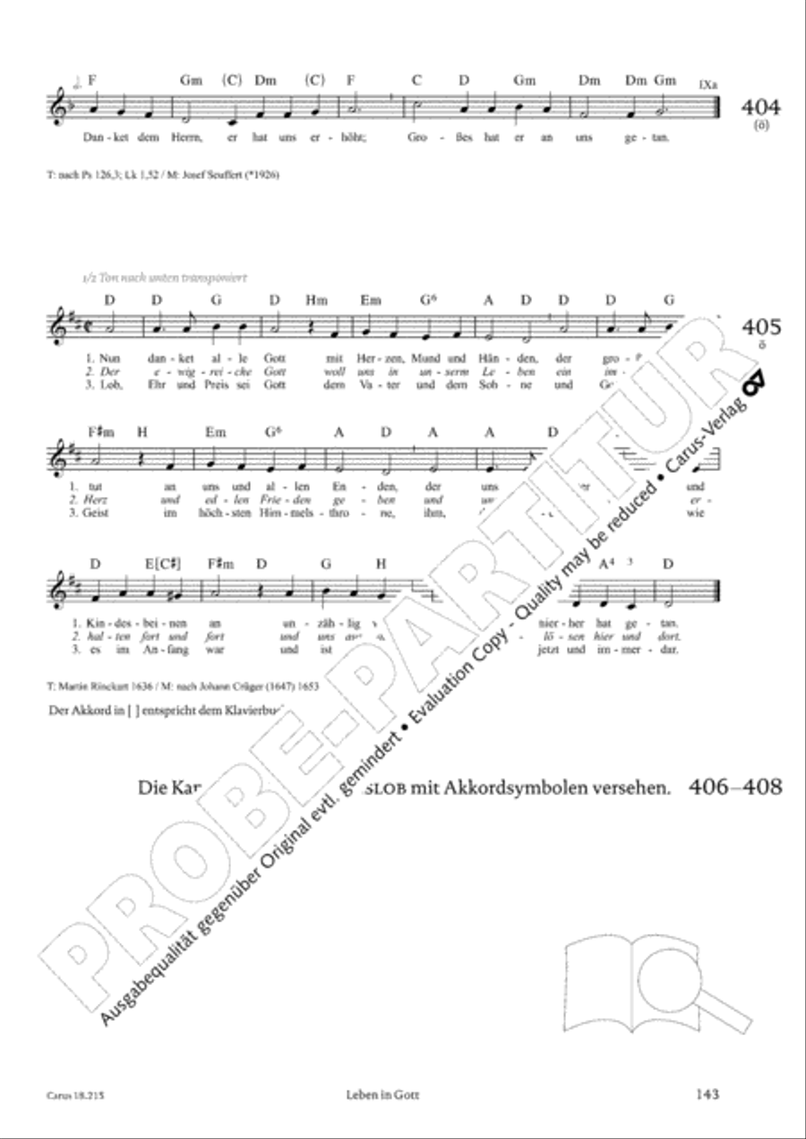 Gitarrenbuch zum Gotteslob Guitar scores gallery preview page 137
