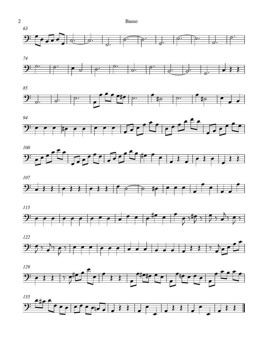 Cello Concerto in A Minor RV 418 Movement I String Orchestra scores gallery preview page 2