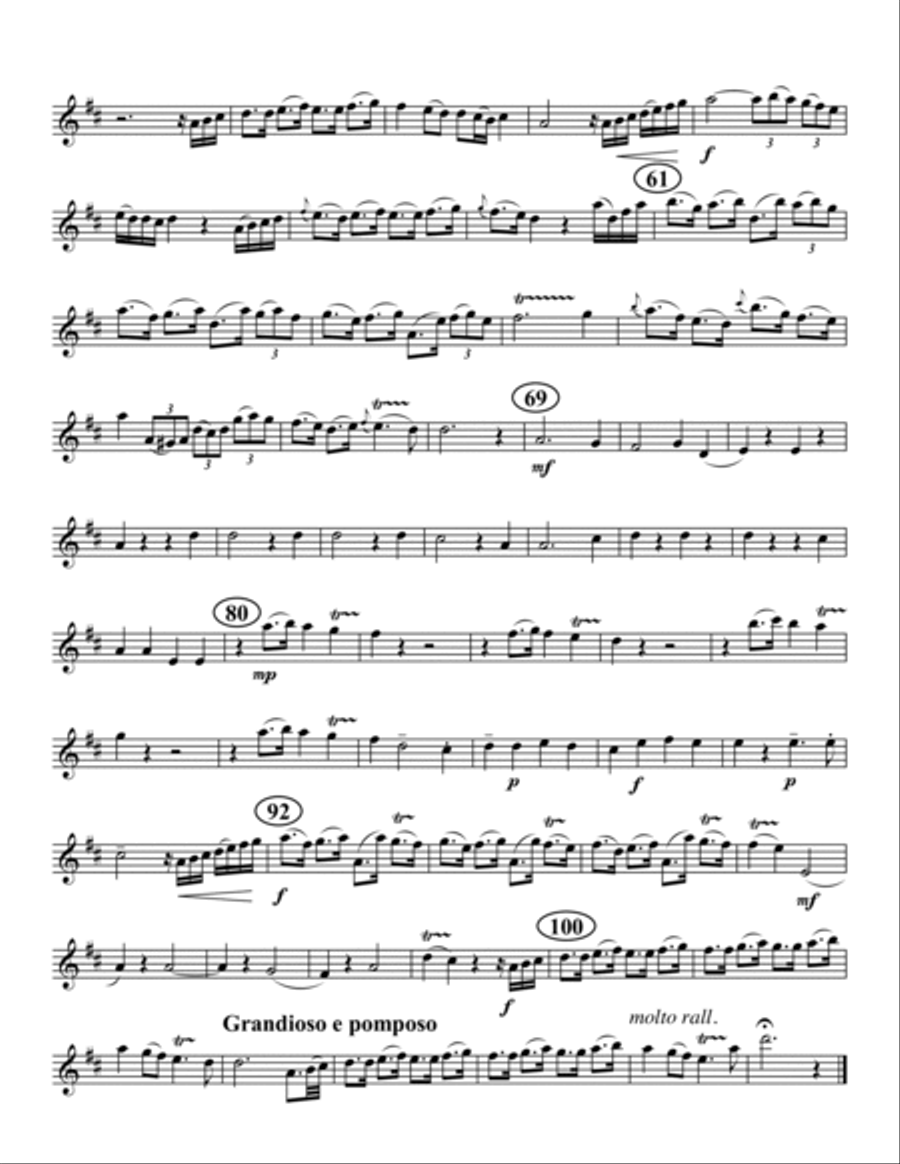 Trumpet Voluntary Woodwind Quintet scores gallery preview page 6