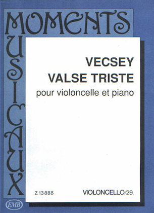 Book cover for Valse Triste-vc/pn