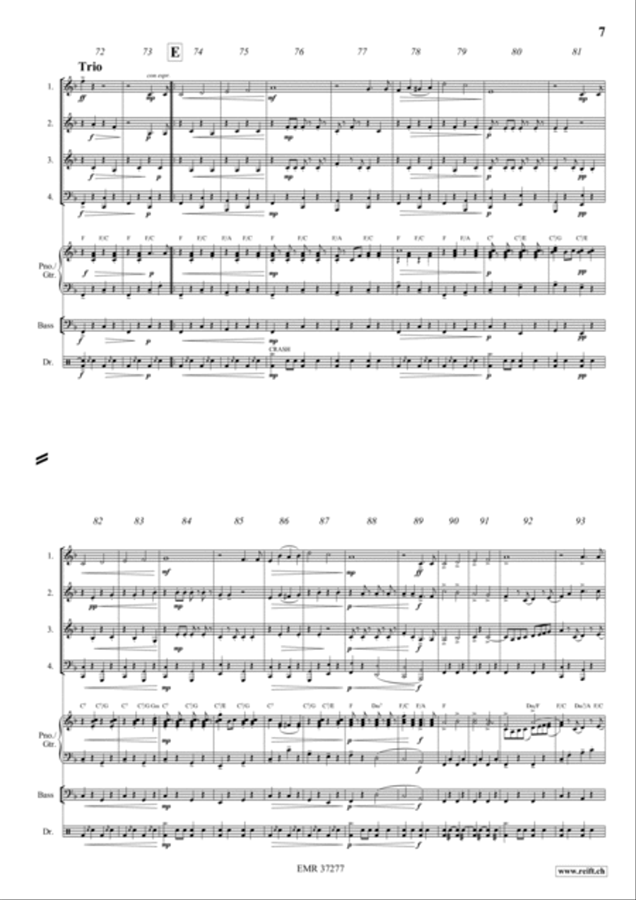 Alte Kameraden Woodwind Quartet scores gallery preview page 6