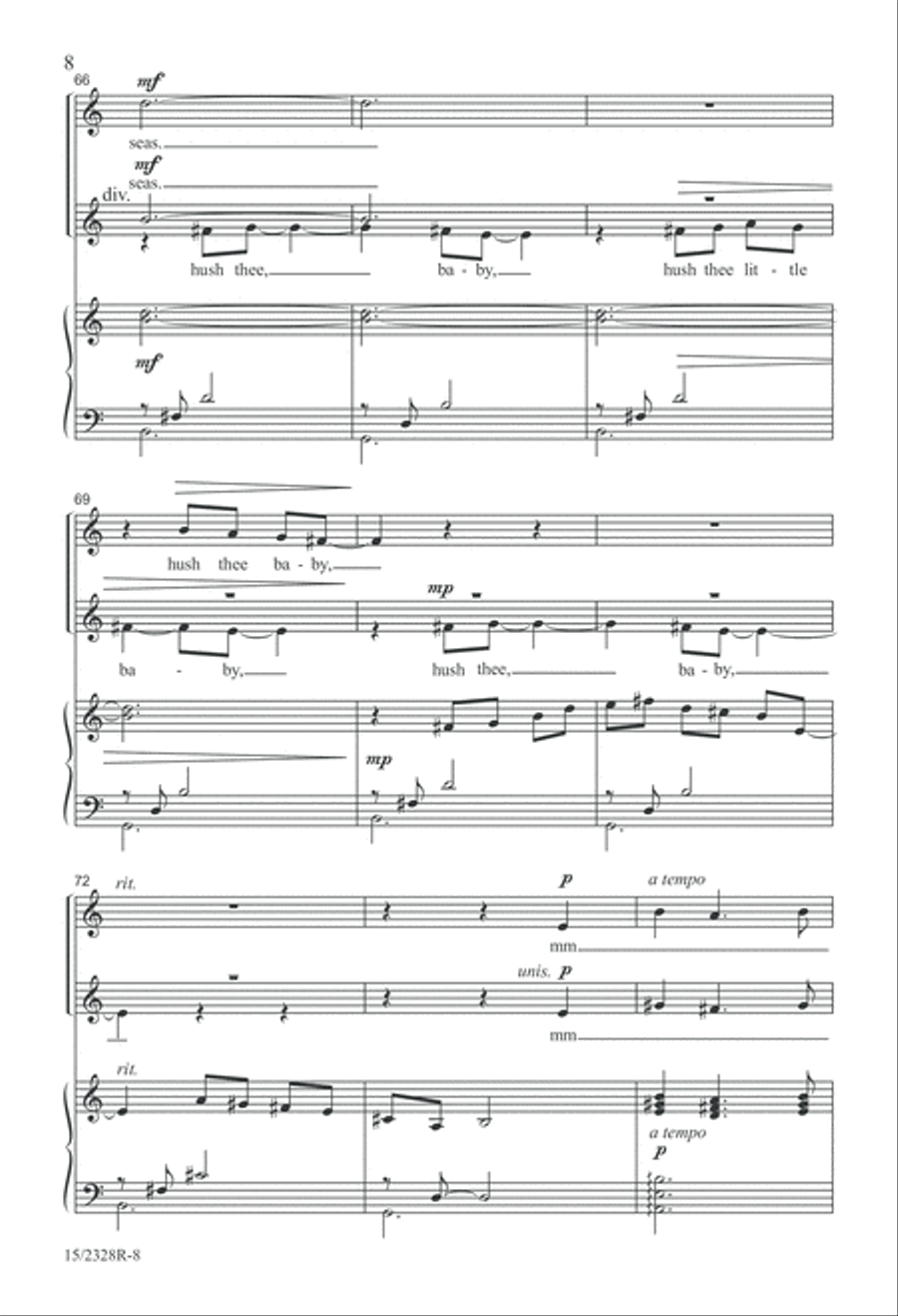 Seal Lullaby SA scores gallery preview page 9
